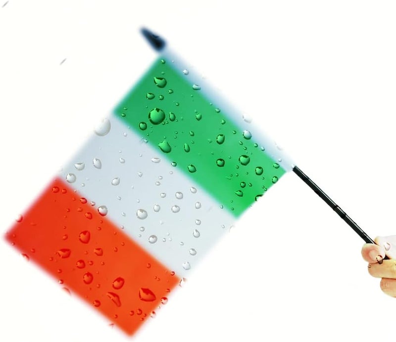 Zigvert US American Italy Friendship Table Flag, Italian & American Desk Flag, Italian Flags For Room Display, American & Italy Twin Desk Flag Set-Miniature American & Italy Combination Flag - Image 2